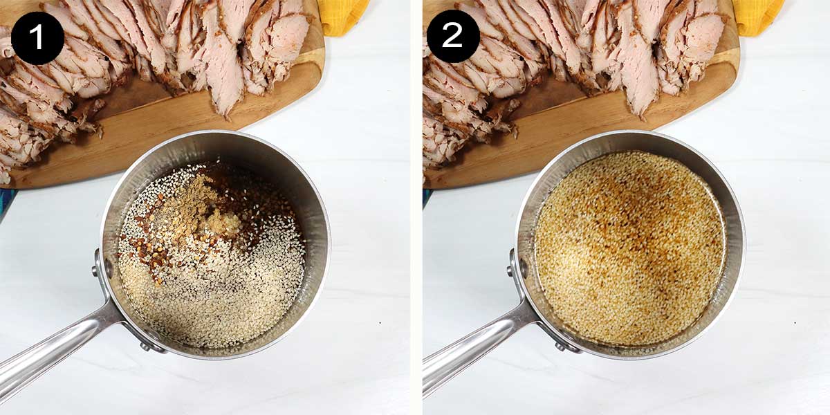 Steps to make bulgogi sauce.