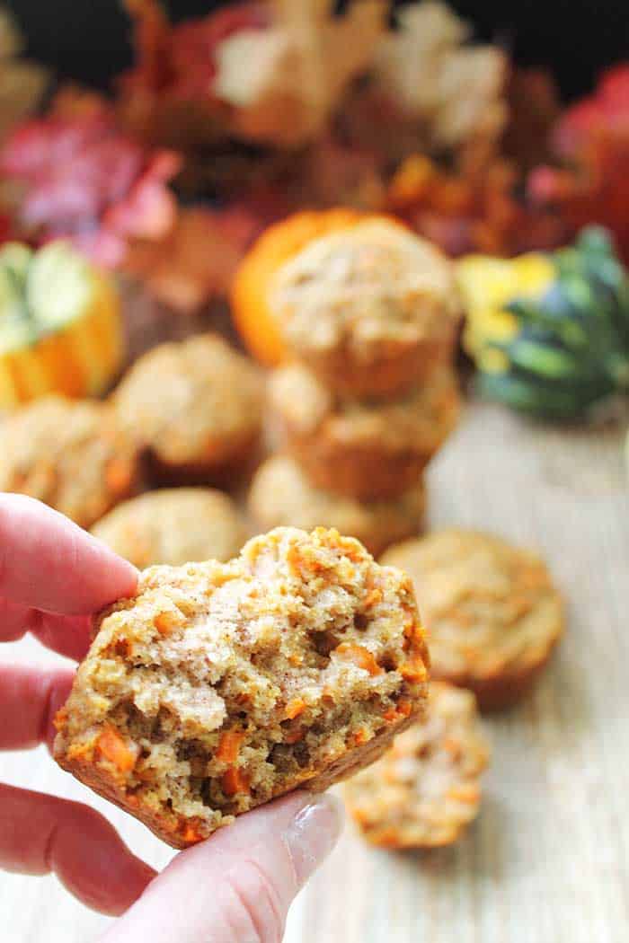 Pineapple Carrot Muffins bite