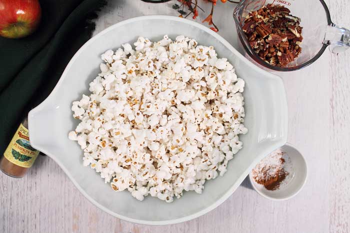 Pumpkin Caramel Popcorn ingredients