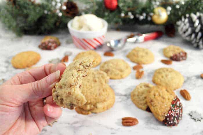 Butter Pecan Ice Cream Cookies bite