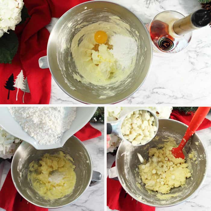 Pistachio Whipped Shortbread Cookies prep