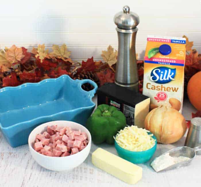 Cheesy Scalloped Potatoes and Ham ingredients