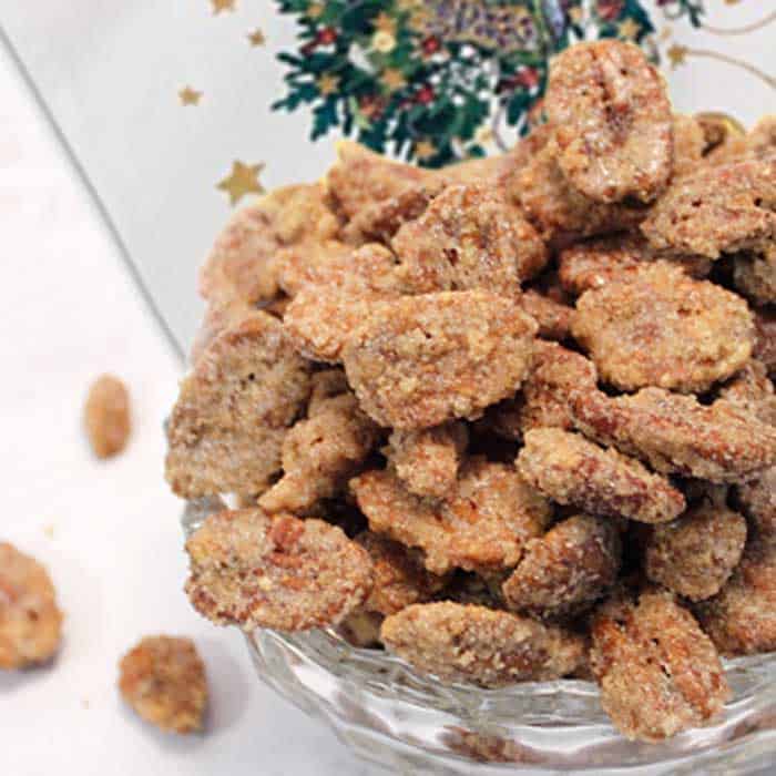 Candied Pecans bowlful square