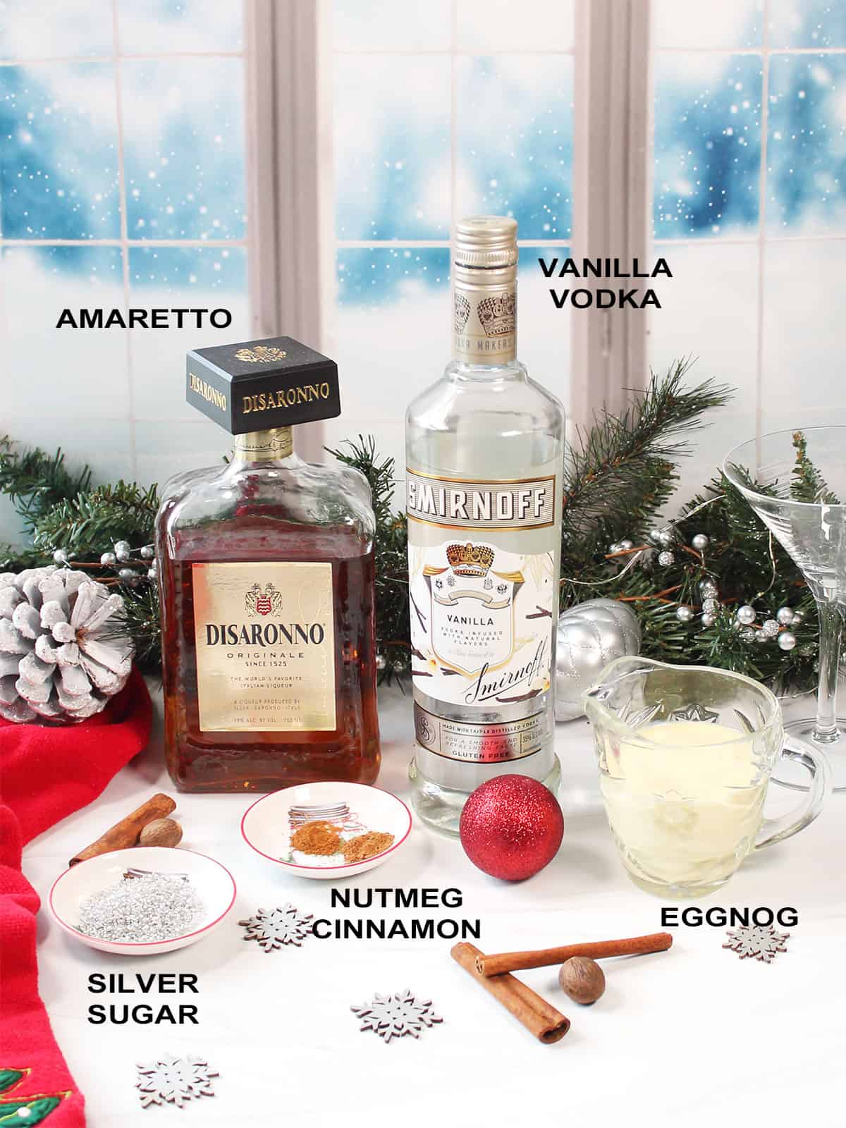 Eggnog Martini Recipe Glasses