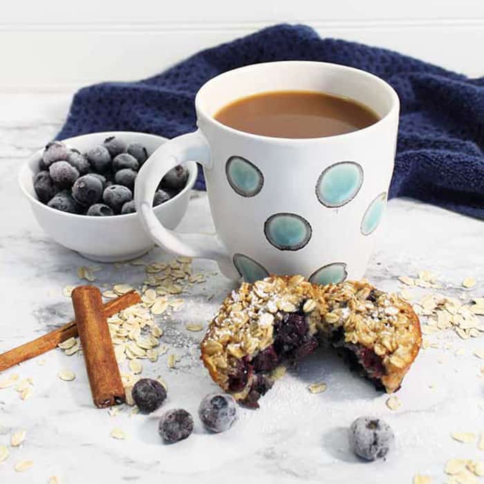 Blueberry Yogurt Oatmeal Muffins breakfast