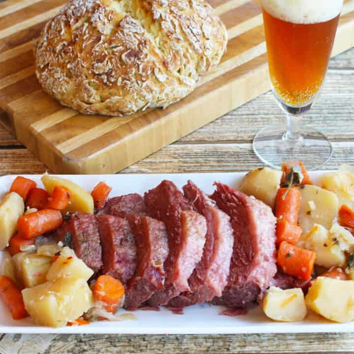 Easy Instant Pot Corned Beef with Beer 2 Cookin Mamas