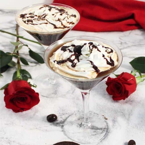 Peppermint Patty Cold Brew Coffee Cocktail for two square