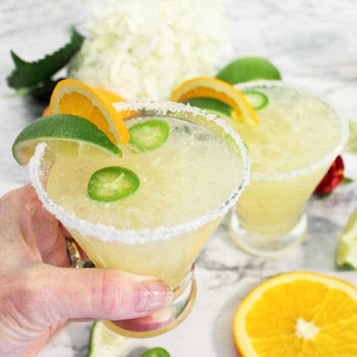 Spicy Sparkling Citrus Margarita 2 Cookin Mamas