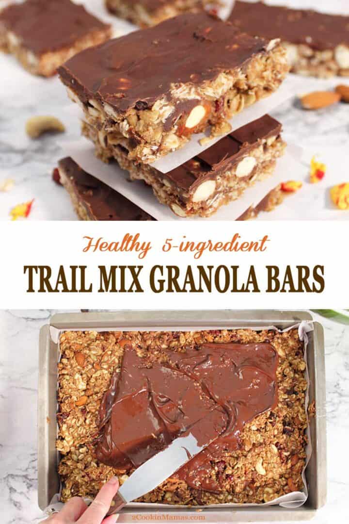Healthy Trail Mix Granola Bars