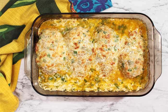 Chicken Fiesta Casserole baked