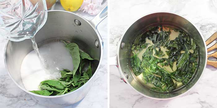 Making Basil Simple Syrup