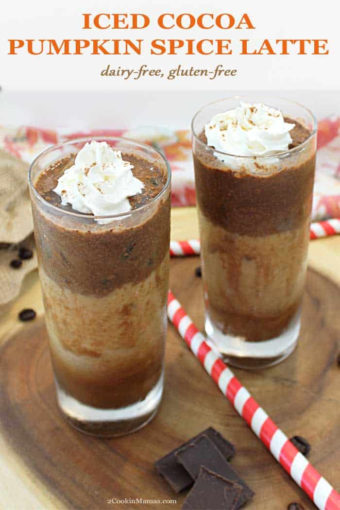 Iced Pumpkin Spice Latte with Cocoa