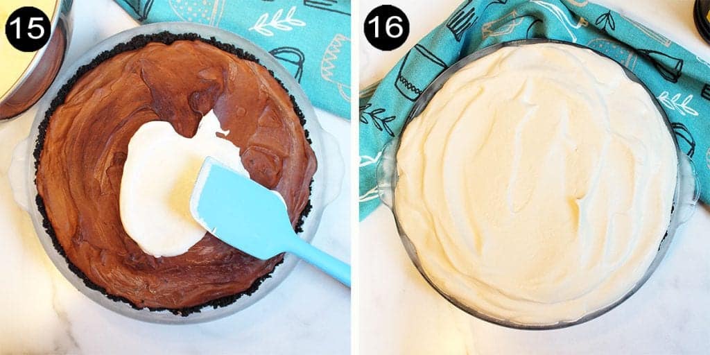 Coffee Ice Cream Pie with Oreo Crust 2 Cookin Mamas