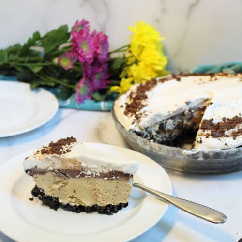 Coffee Ice Cream Pie with Oreo Crust 2 Cookin Mamas