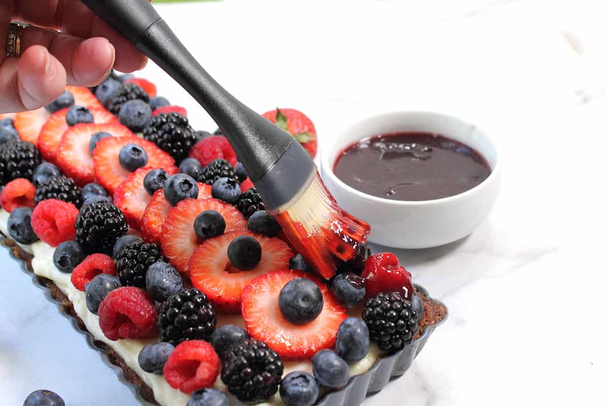 Fresh Fruit Tart with Lemon Cream Cheese Filling 2 Cookin Mamas