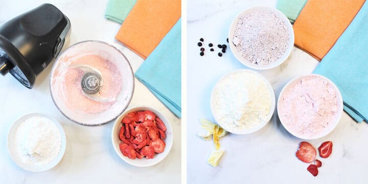 Steps to make pastel sugar.