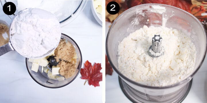 Steps to make shortbread dough.