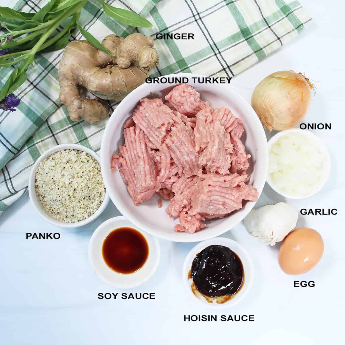 Turkey Patties ingredients.