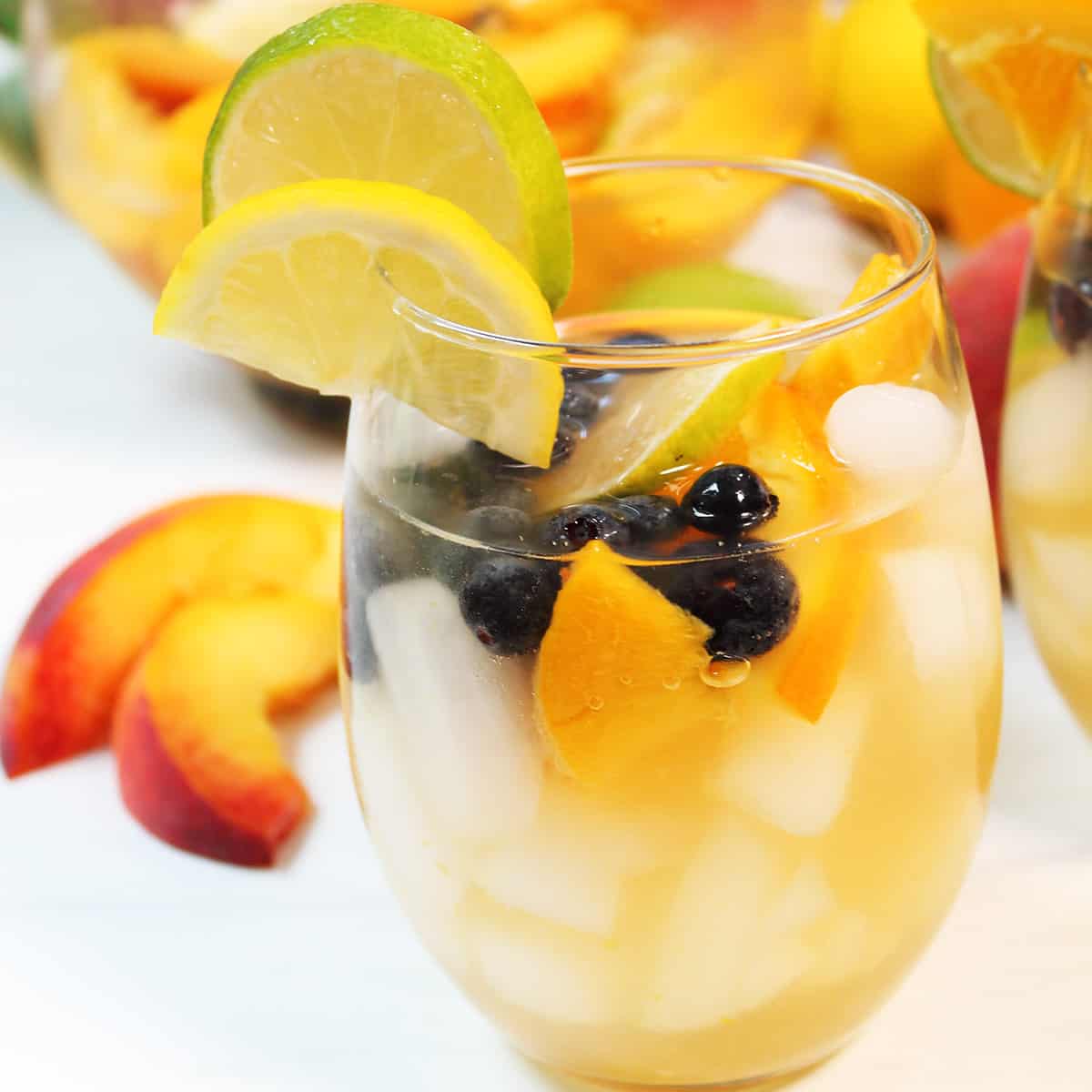 Peach Sangria - 2 Cookin Mamas