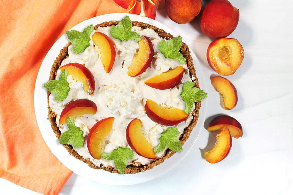 Peach No Bake Cheesecake