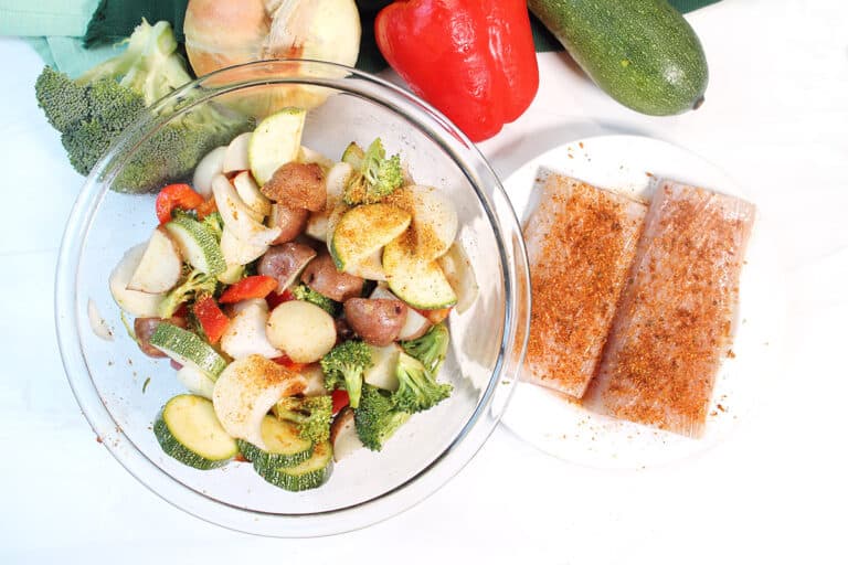 Grilled Mahi Mahi with Vegetables in Foil Packets 2 Cookin Mamas