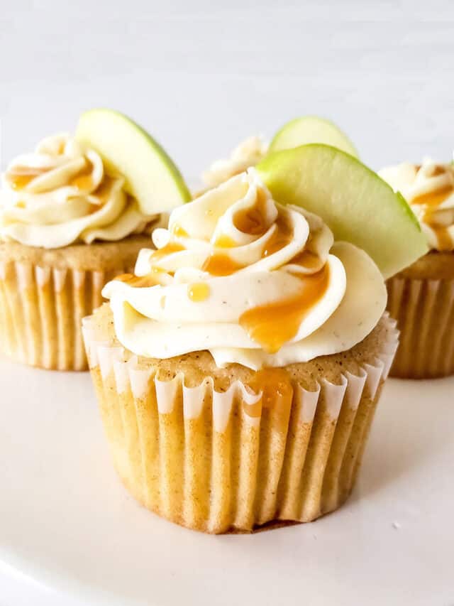 Caramel Apple Cupcakes