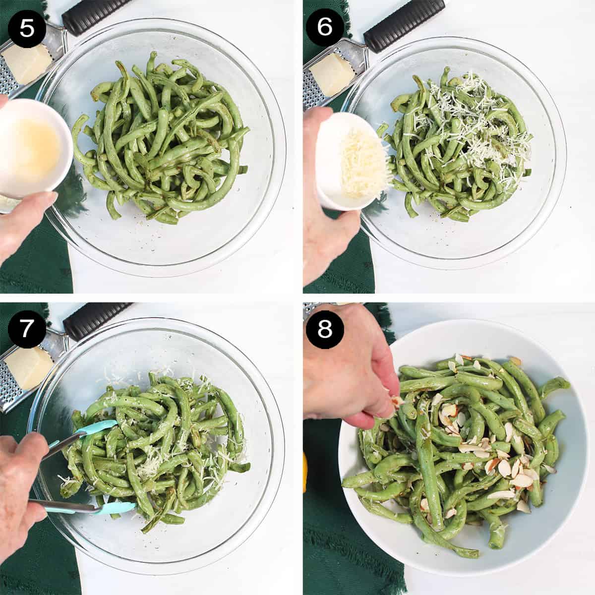Finishing steps for green beans.