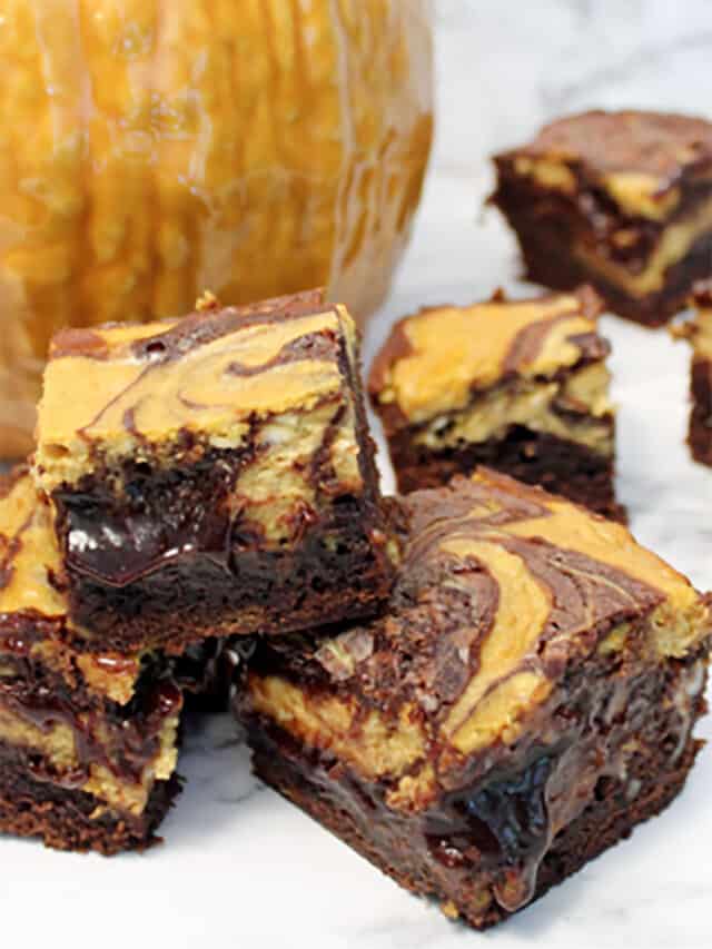 Pumpkin Cheesecake Brownies