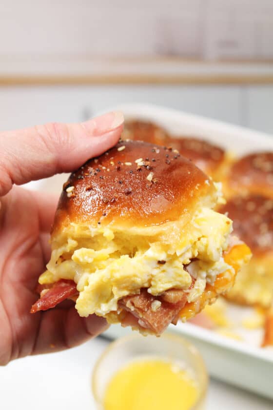 Hawaiian Roll Breakfast Sliders 2 Cookin Mamas