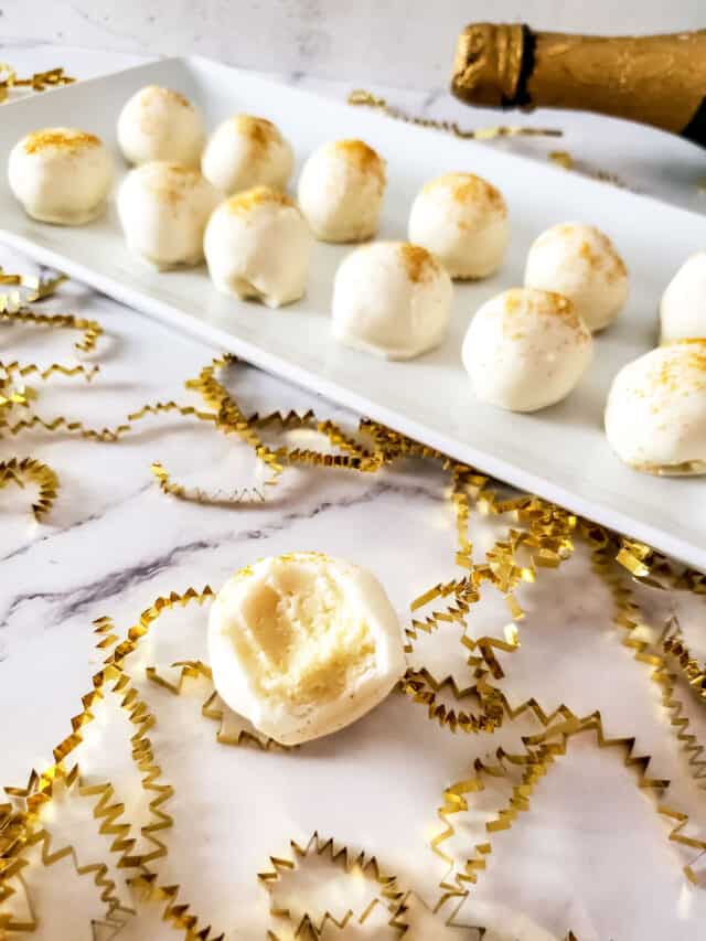 Champagne White Chocolate Truffles 2 Cookin Mamas