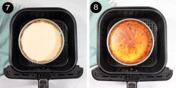 Air Fryer Basque Burnt Cheesecake - 2 Cookin Mamas