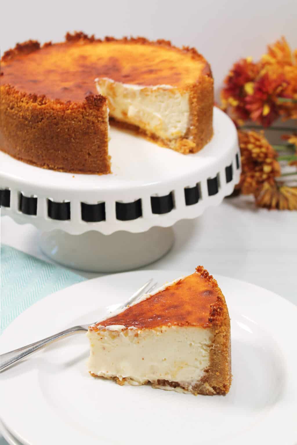 Air Fryer Basque Burnt Cheesecake 2 Cookin Mamas