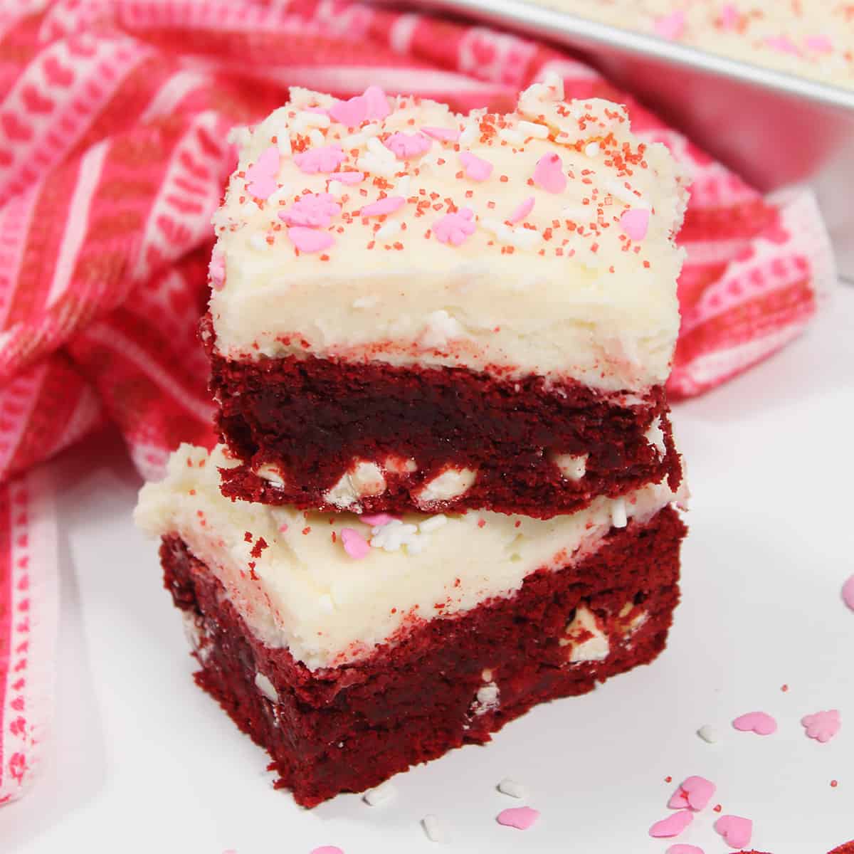 Red Velvet Brownies With Cream Cheese Frosting 2 Cookin Mamas 6882