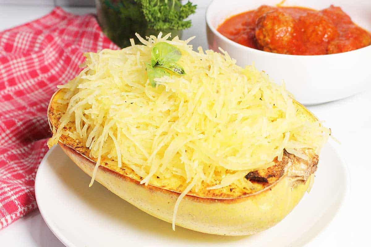 Air Fryer Spaghetti Squash 2 Cookin Mamas