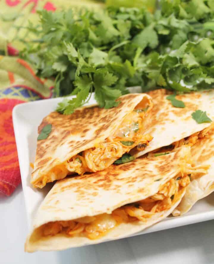 Buffalo Chicken Quesadillas - 2 Cookin Mamas