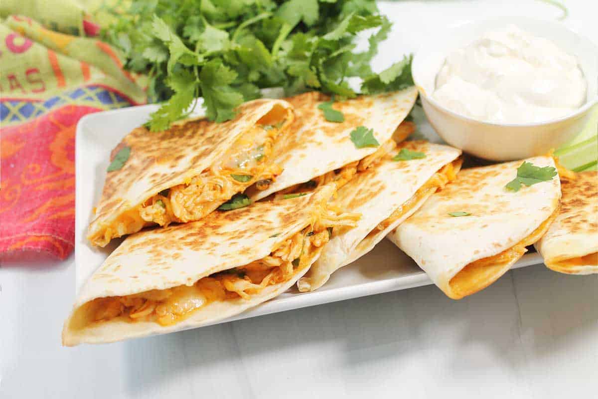 Buffalo Chicken Quesadillas 2 Cookin Mamas