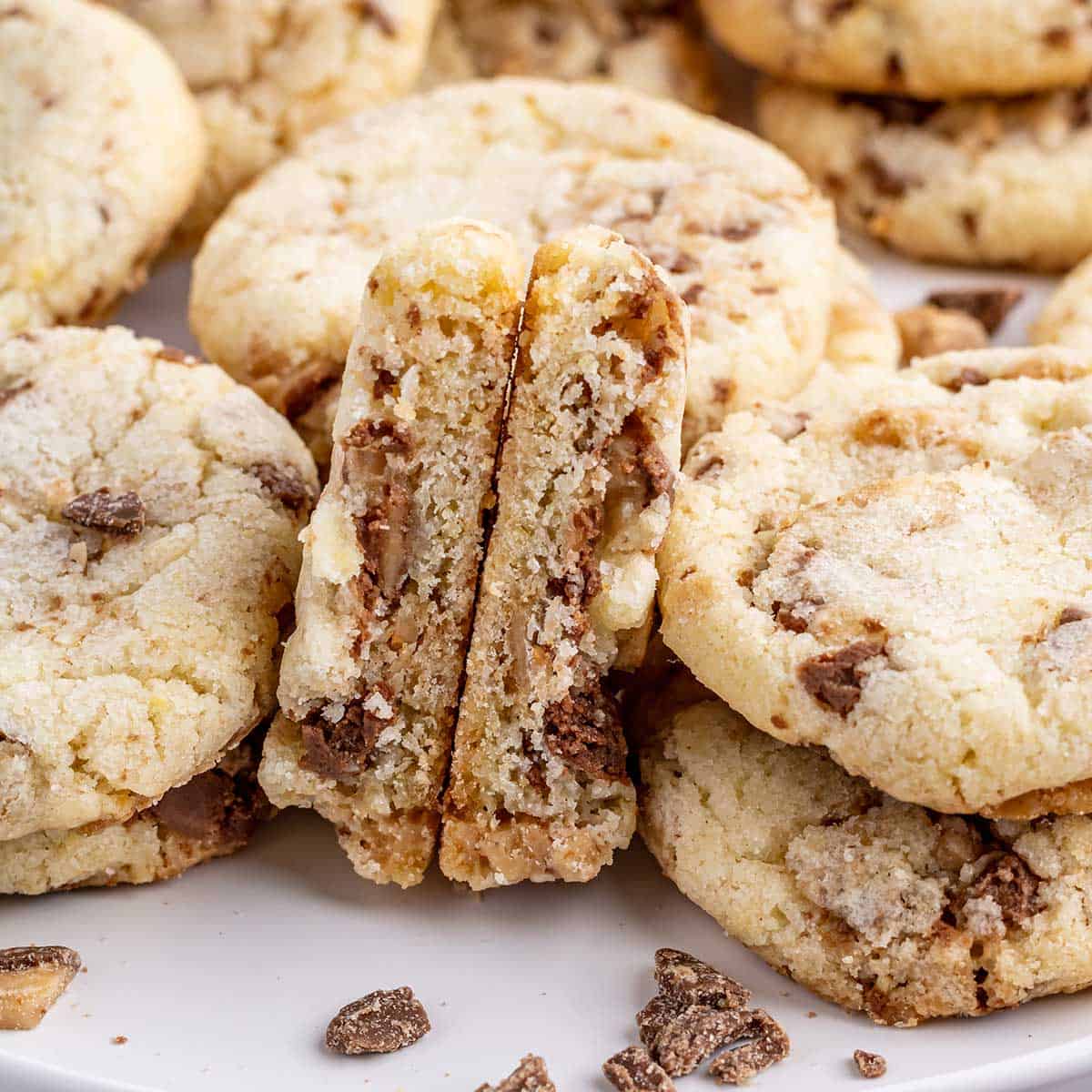 Heath Bar Cookies 2 Cookin Mamas