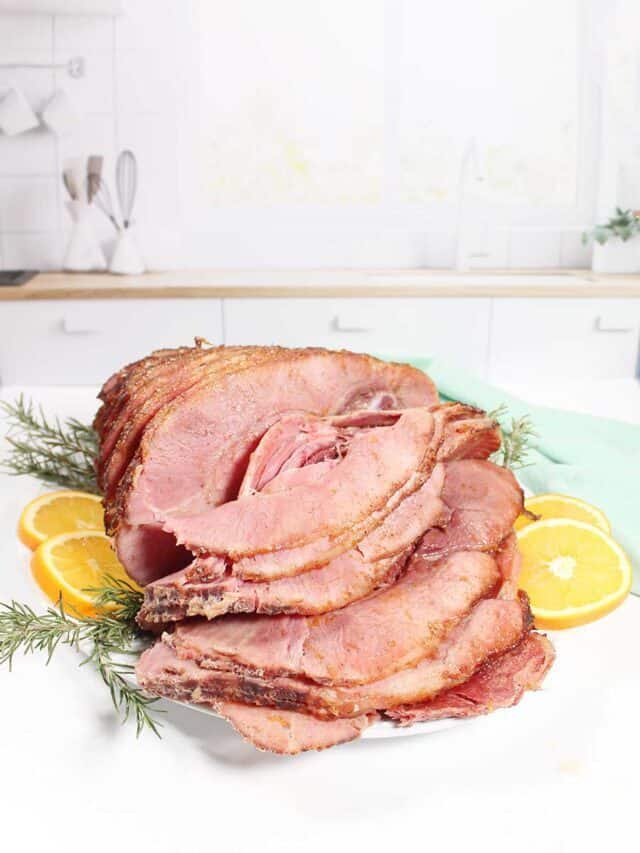 Maple Brown Sugar Glazed Ham