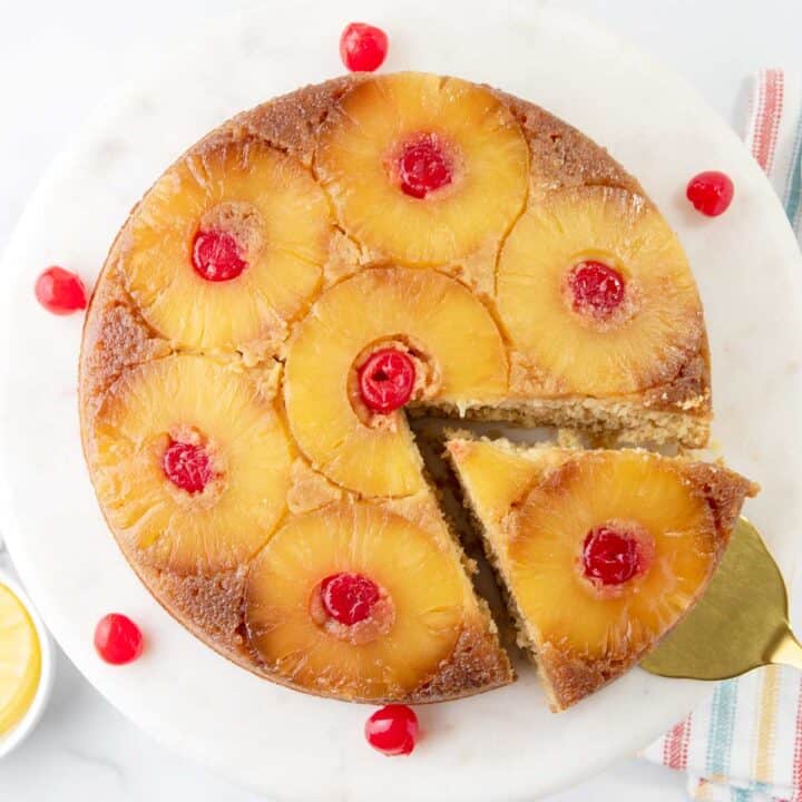 Pineapple Upside Down Rum Cake - 2 Cookin Mamas