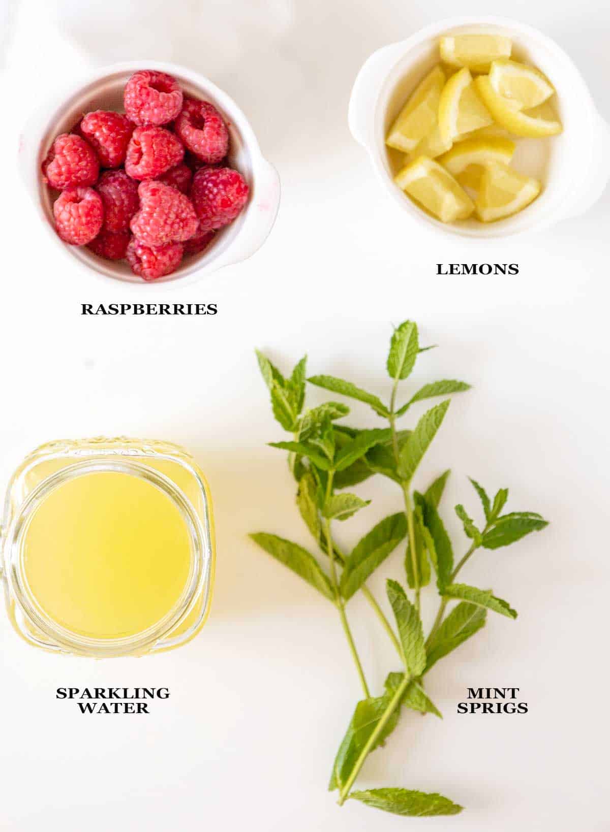 Ingredients for drink.