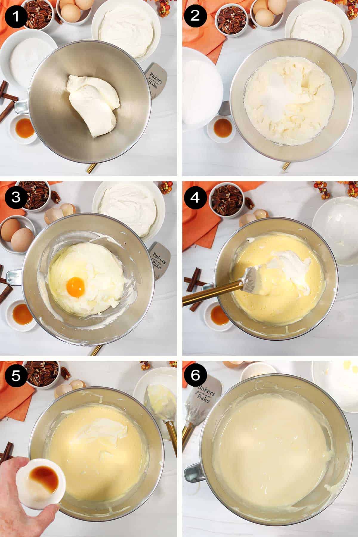 How to make cheesecake filling.