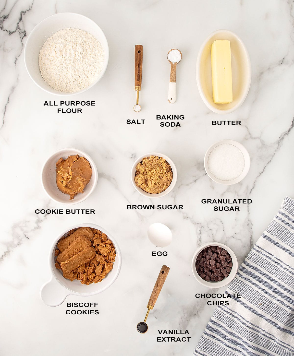 Cookie Butter Cookies ingredients.