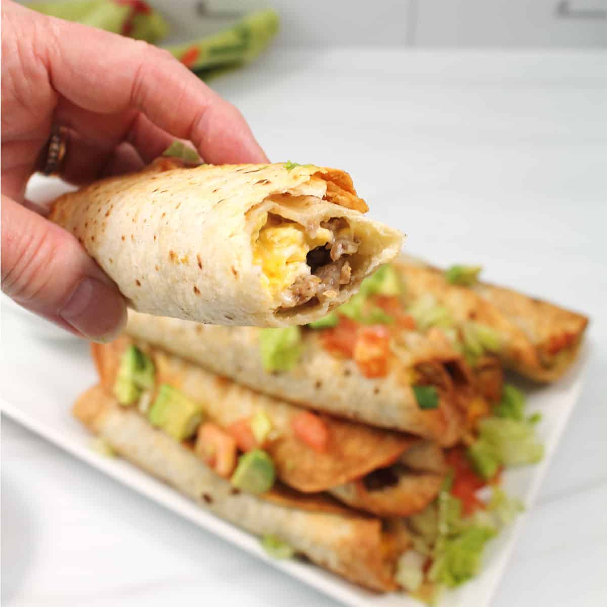 Air Fryer Breakfast Taquitos 2 Cookin Mamas