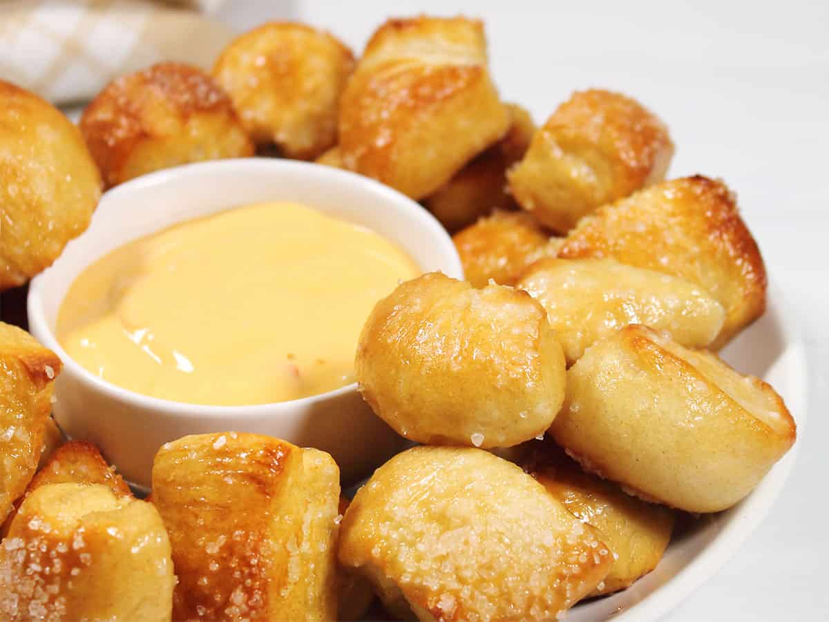 Easy Pretzel Bites with Pizza Dough 2 Cookin Mamas