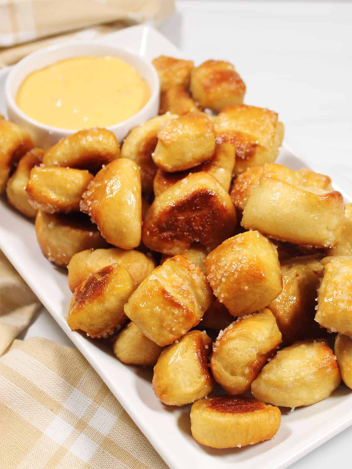 Easy Pretzel Bites with Pizza Dough 2 Cookin Mamas