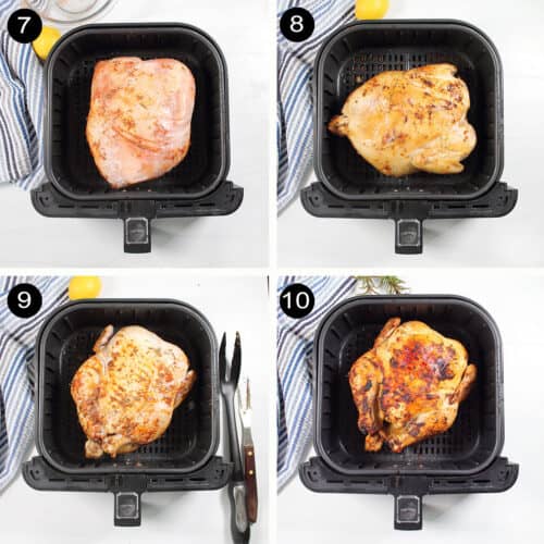 Air Fryer Frozen Whole Chicken - 2 Cookin Mamas