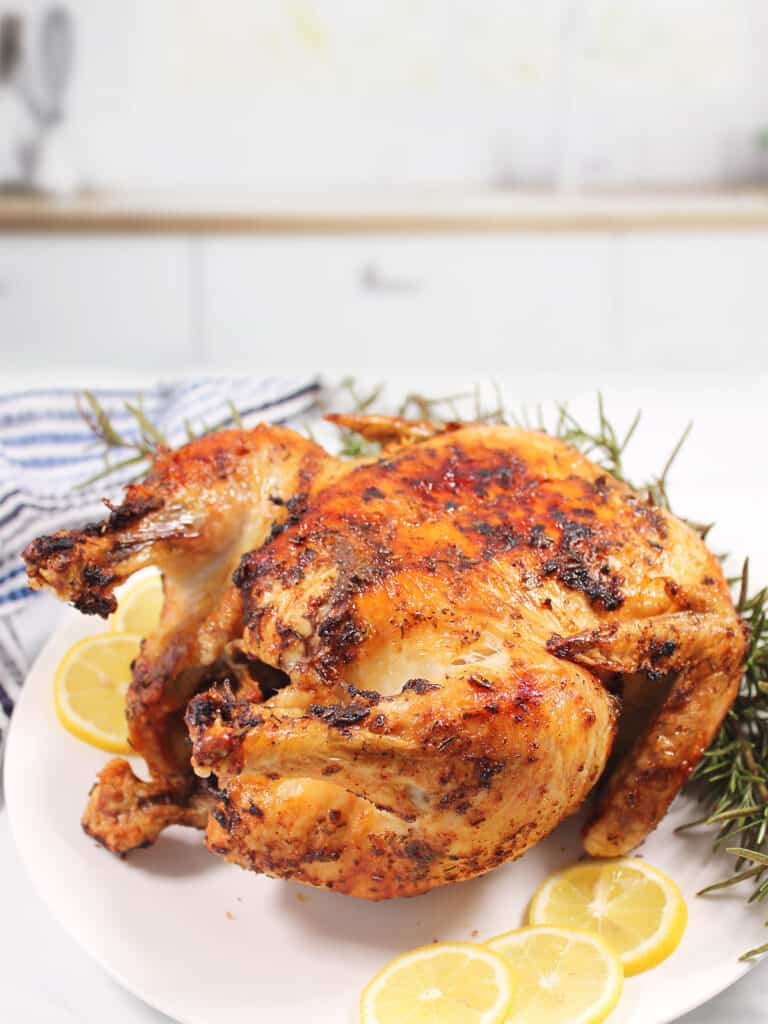 Air Fryer Frozen Whole Chicken 2 Cookin Mamas