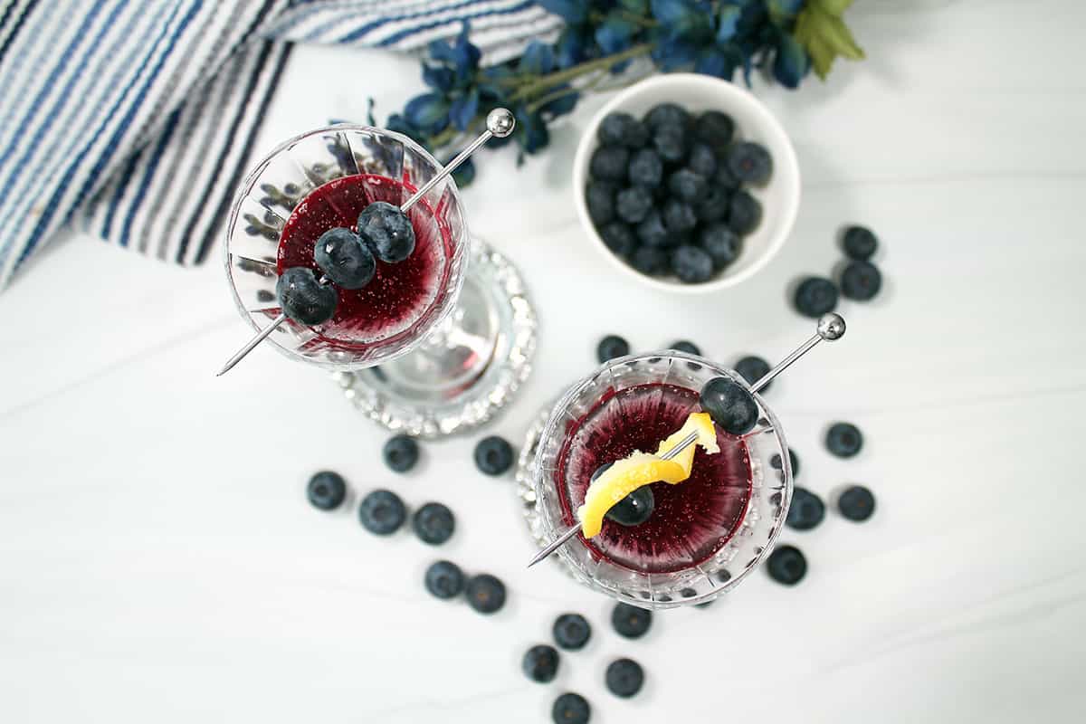 Blueberry Bellini Recipe - 2 Cookin Mamas