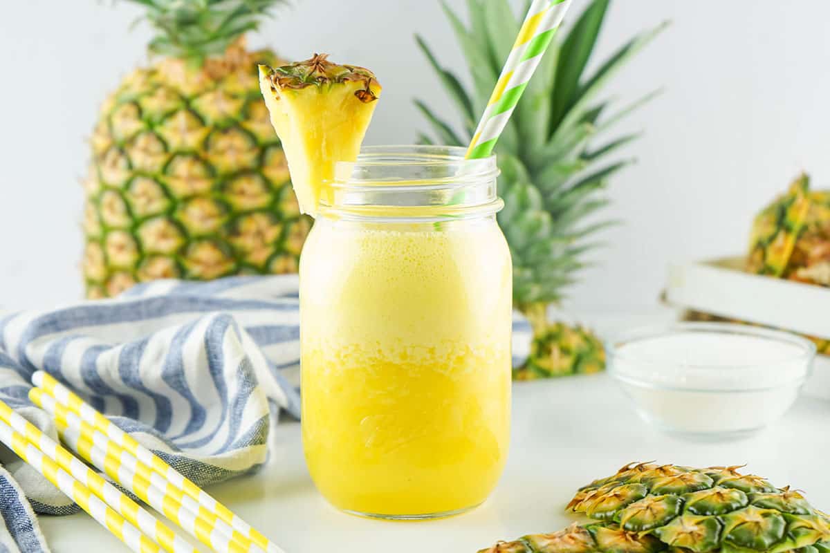 Pineapple Agua Fresca (Agua de Piña) 2 Cookin Mamas