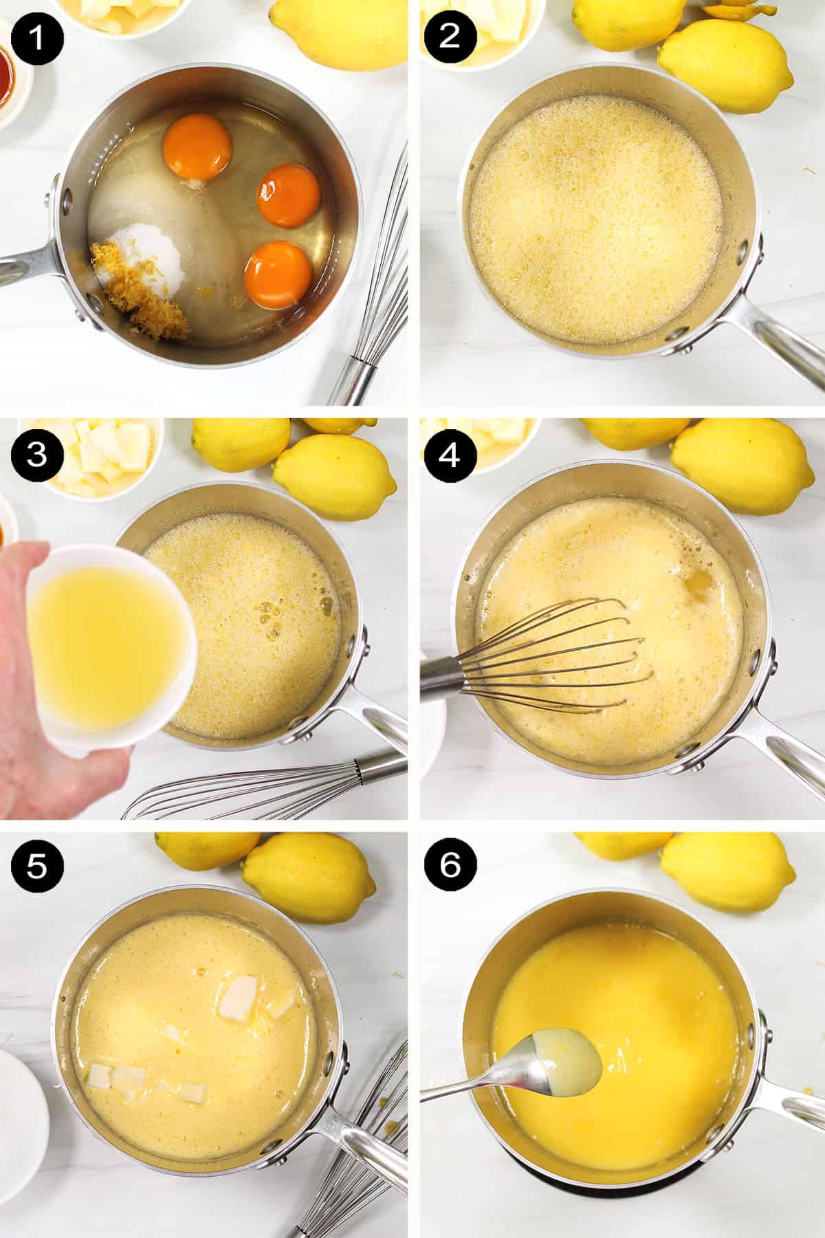 How to make lemon curd steps.